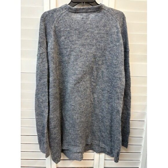 Nudie Jeans Co XXL Gray Knit Crewneck Sweater Unisex Wool Blend - Picture 2 of 3